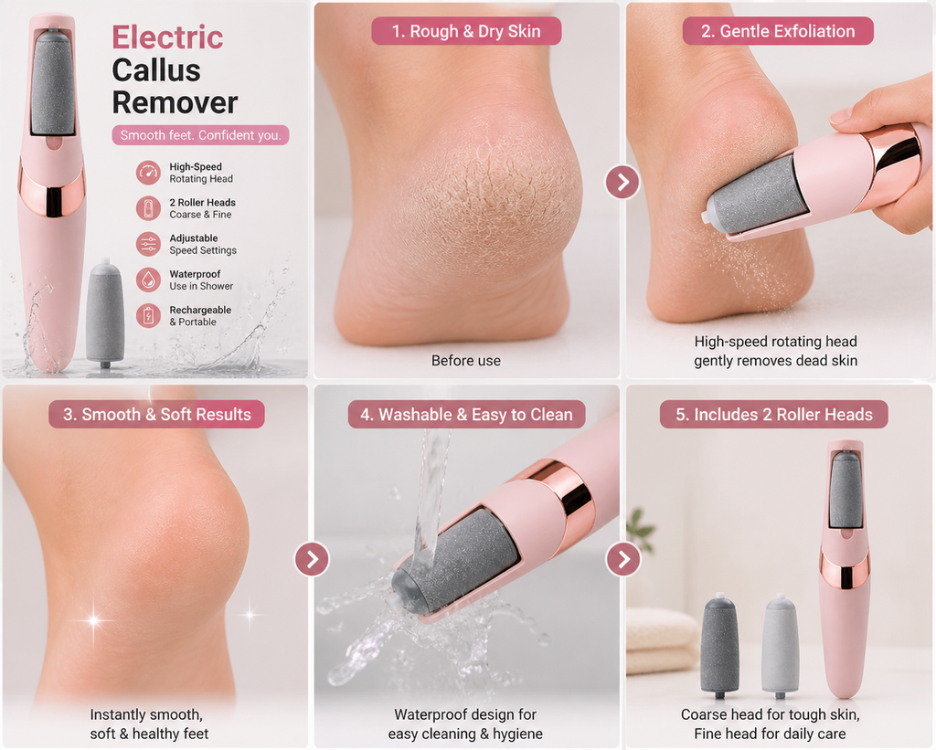 Electric Callus Remover — Smooth, Soft Feet in Minutes