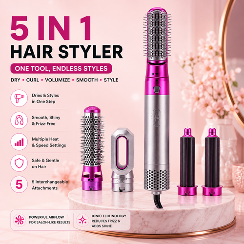 5 in 1 Hair Styler – Salon Styling at Home